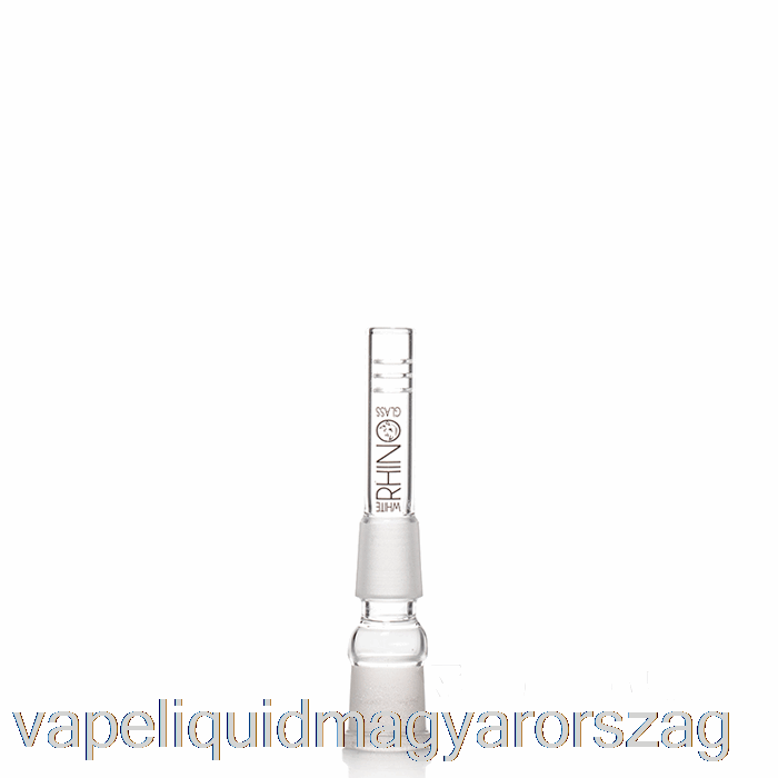 Fehér Orrszarvú 19/19 üveg Alsószárú 3 Hüvelykes Vape Folyadék
